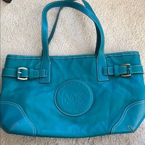 Teal Michael Kors purse